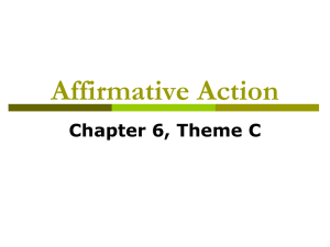 Affirmative Action Issues