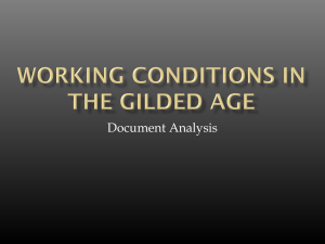 Working Conditions in the Gilded Age