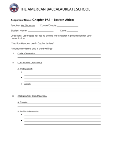 Chapter 19 Section Outlines - The American Baccalaureate School