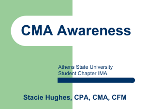 CMA - Athens State University IMA Student Chapter / FrontPage