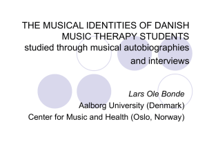 the musical identities of danish music therapy students – studied