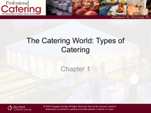 What is Catering - Cengage Learning