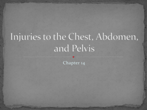 Injuries to the Chest, Abdomen, and Pelvis
