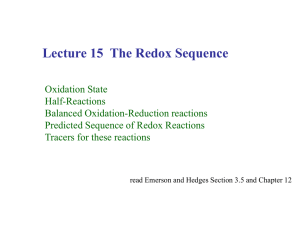 Redox half-reactions