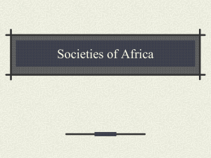 Societies of Africa