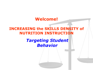 Skills Density PowerPoint - California Healthy Kids Resource Center