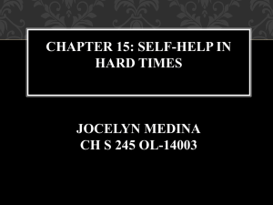 Chapter 15: Self-Help in hard times JOCELYN