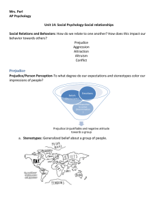 social psychology-social relationships