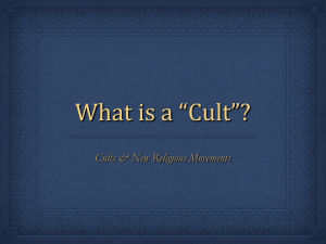 What is a Cult