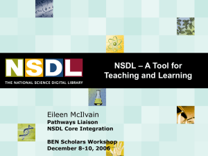 NSDL: A Tool for Teaching and Learning