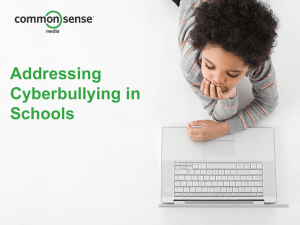 Addressing Cyberbullying in Schools