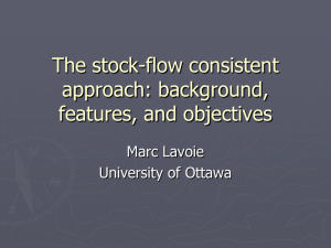The stock-flow consistent approach