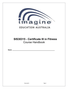 Certificate III in Fitness - Imagine Education Australia