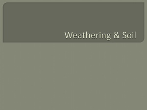 Weathering & Soil