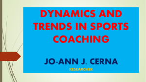 dynamics and trends in sports coaching