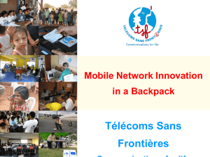 Mobile Network in a Backpack - TSF