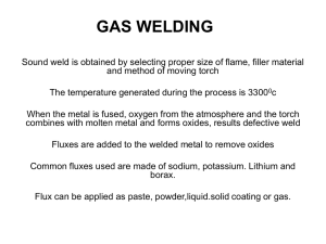 gas welding - SNS Courseware