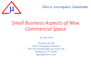 Micro Aerospace Solutions, Capabilities