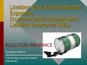Limiting Your Environmental Exposure. Environmental Impairment
