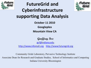FutureGrid and Cyberinfrastructure supporting Data Analysis