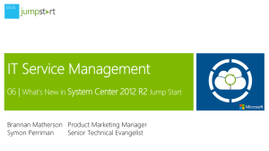 06 | IT Service Management - Microsoft Center
