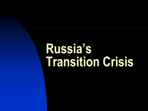 Russia's Transition Crisis