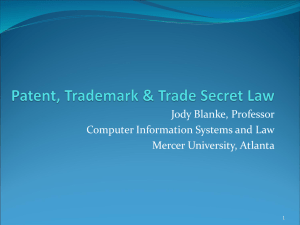Patent, Trademark & Trade Secret Law