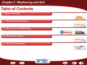 Chapter 2 Weathering and Soil