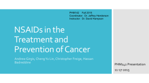 NSAIDS in the Treatment and Prevention of Cancer