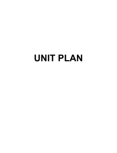 Unit Plan - Westminster College