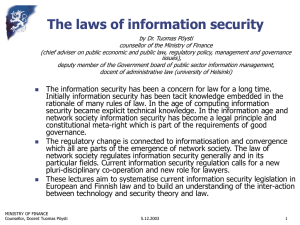 The Laws of Information Security