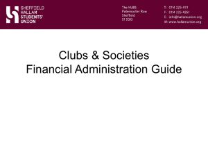 Clubs & Societies Financial Administration Guide