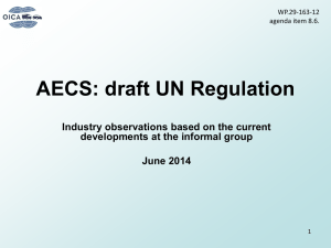 eCall: draft ECE regulations