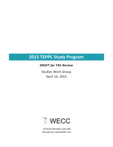 Draft TEPPC 2015 Study Program (4/17/15)