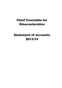Chief Constable's Statement of Accounts 2013-14