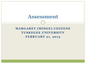 Assessment - Tuskegee University