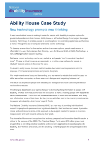 Ability House case study