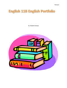 English 11B English Portfolio