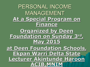 personal income management