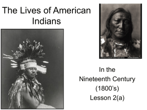 8th Grade Native American Land Curriculum: Part 1, Lesson 2