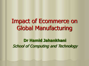 Impact of Ecommerce on Global Manufacturing .(English)