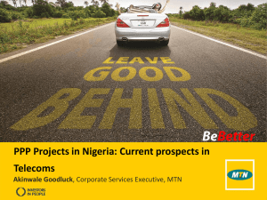 PPP Projects in Nigeria Current prospects in