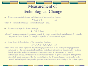 Measurement of Technological Change