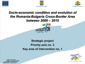 Socio-economic condition and evolution of the Romania