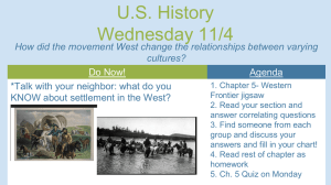 U.S. History Wednesday 11/4