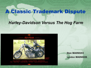 Harley-Davidson Versus The Hog Farm