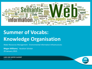 Summer of Vocabs: Knowledge Organisation