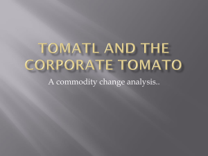 Tomatl and the Corporate Tomato