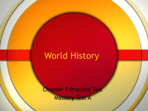 World History Chapter 5