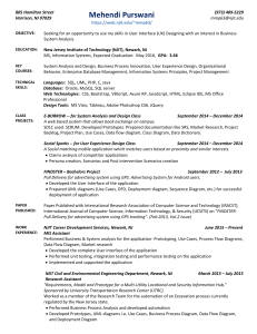 Resume - Information Services and Technology